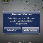 MUNZEE iOS iPhone Löschbestätigung Smartphone